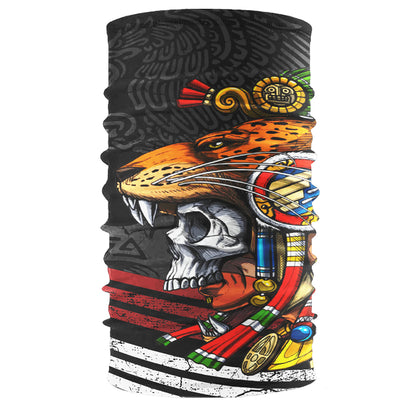 BANDANA ESTILO BUF CON DISEÑO AZTECA MEXICANO